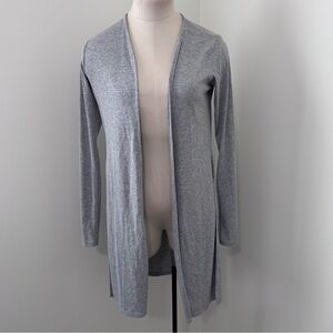 Joah Brown Small / Medium Gray Ribbed Lightweight Cardigan ~ Minimalist Classic